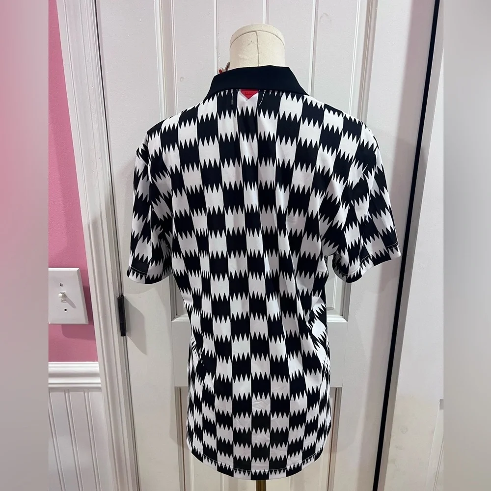 WAAC Season Patterned Polo Checkered Size 1 NWT - Picture 2 of 3